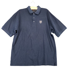 Greg Norman Men's Polo Shirt Blue XL Short Sleeve Regular Fit Cotton Casual